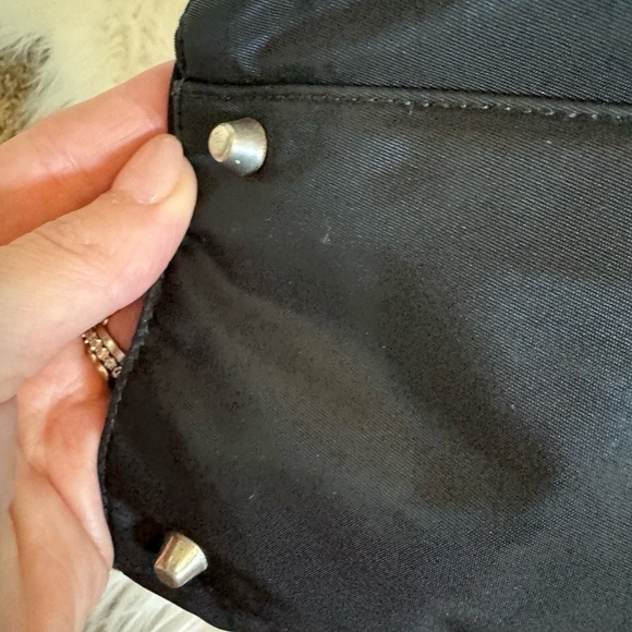 Vintage PRADA Tessuto Black Nylon Tote commuter Bag - Picture 5 of 12